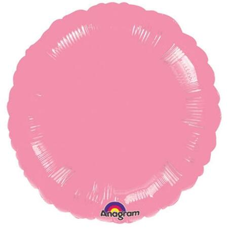 LOFTUS INTERNATIONAL 18 in. Metallic Pink Round Balloon A1-2805